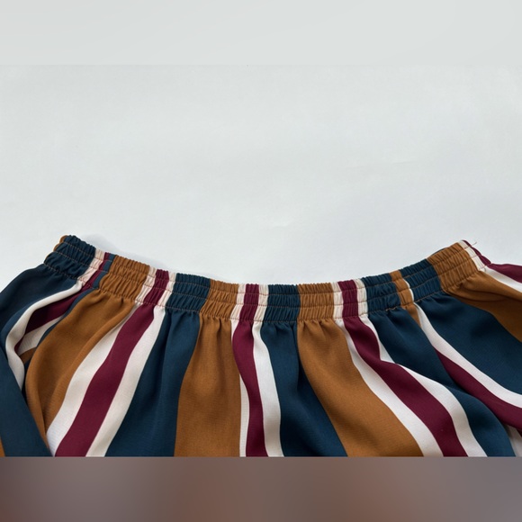 Summer Striped Off The Shoulder Dress Midi Dark Pastel Gingham Babydoll Mini Mom - Picture 7 of 17